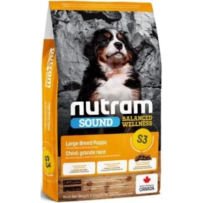 купити NUTRAM (Нутрам) S3 Sound Balanced Wellness Puppy, холістік корм для цуценят великих порід в Одеси