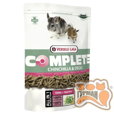 купити Versele-Laga Complete ШИНШИЛЛА ДЕГУ (Chinchilla&Degu) гранульований корм для шиншил і дегу в Одеси