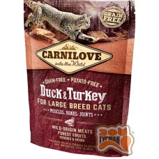 Carnilove Cat Adult Large Duck & Turkey з качкою та індичкою для дорослих великих котів