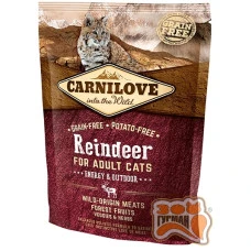 Carnilove Cat Raindeer Energy & Outdoor з м'ясом північного оленя для дорослих активних котів
