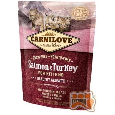 Carnilove Cat Salmon & Turkey Kitten з лососем та індичкою для кошенят