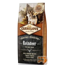 Carnilove Adult Raindeer з м'ясом північного оленя для дорослих собак усіх порід