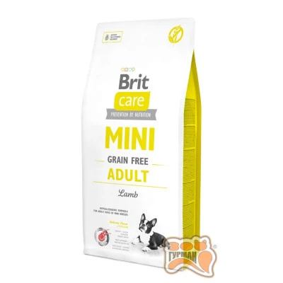 купить Brit Care GF Mini Adult Lamb беззерновой гипоаллергенный корм для взрослых собак мини пород c ягненком в Одессы