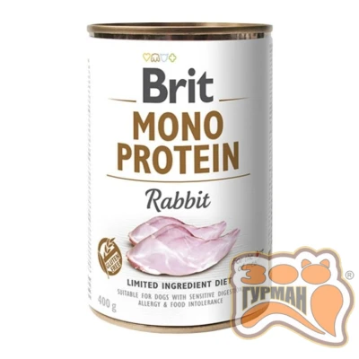 купити Brit Mono Protein Dog k з кроликом 400 гр в Одеси