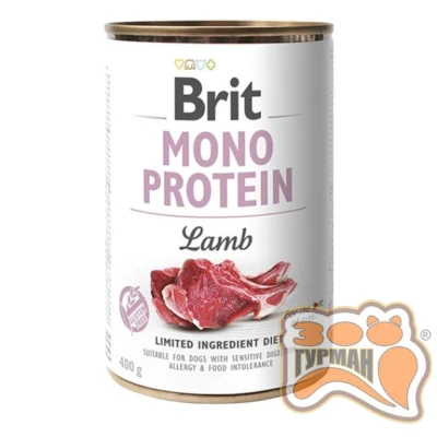 купити Brit Mono Protein Dog k з ягням 400 гр в Одеси