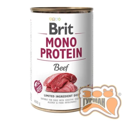 купить Brit Mono Protein Dog k с говядиной 400 гр в Одессы