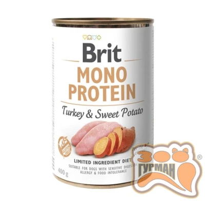купити Brit Mono Protein Dog k з індичкою та бататом 400 гр в Одеси