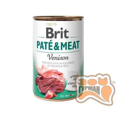 купить Brit Patе & Meat Venison с олениной, 400г в Одессы