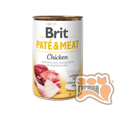 купить Brit Patе & Meat Chicken с курицей, 400г в Одессы