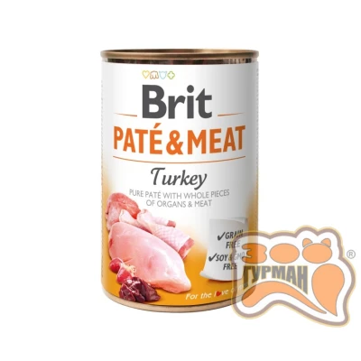 купить Brit Patе & Meat Turkey с индейкой, 400г в Одессы