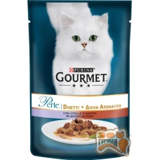 Gourmet (Гурме) Perle Duo з телятиною та качкою 85 г