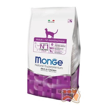 купить Monge CAT Adult сухой корм для кошек с курицей и рисом в Одессы