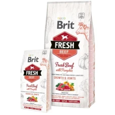 Brit Fresh (Брит Фрэш) Puppy Large Breed Beef with Pumpkin  - беззерновой корм для щенков крупных пород (говядина/тыква)
