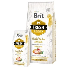 Brit Fresh (Брит Фрэш) Adult Chicken with Potato  - беззерновой корм для взрослых собак (курица/картофель)