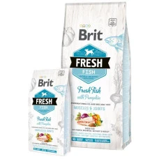 Brit Fresh (Брит Фрэш) Adult Large Breed Fish with Pumpkin  - беззерновой корм для взрослых собак крупных пород (рыба/тыква)