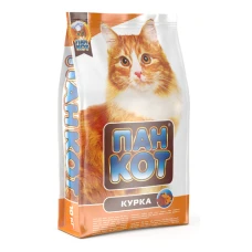 Пан Кот Курица сухой корм для взрослых кошек